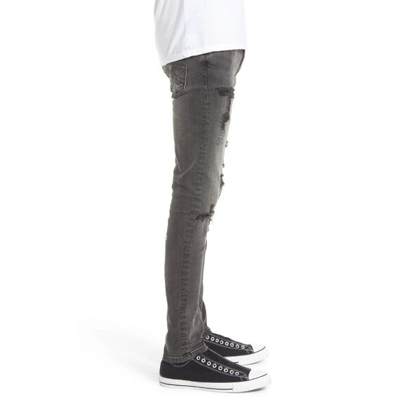Cult of Individuality Punk Distressed Super Skinny Jeans Men's - Picture 9 of 14